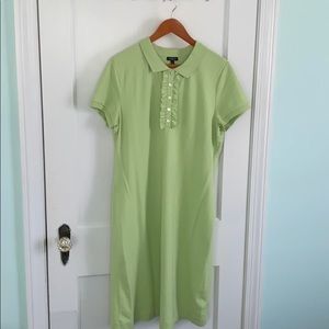Talbots Green Golf Shirt Dress